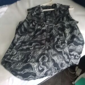 Massimo sleeveless blouse/white sz LG